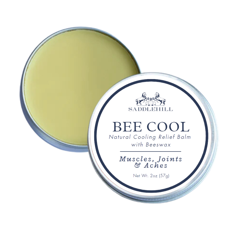 natural cooling relief balm with beeswax