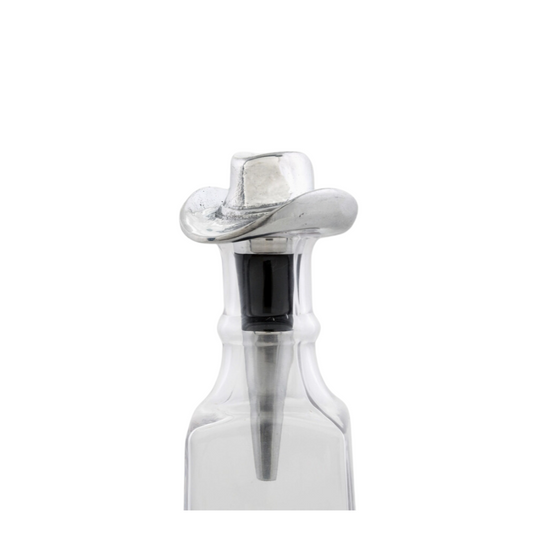 Cowboy hat wine bottle stopper