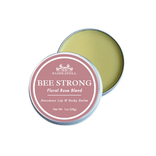 Rose scented beeswax lip and body balm