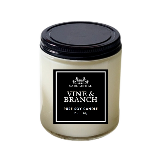 Vine and branch soy candle