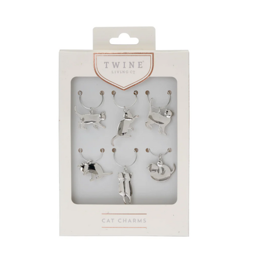 Cat Wine Charms