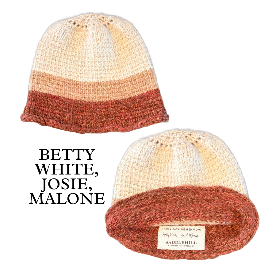 【RONE PARC】Spangle shaggy beanie Alpaca Beanie Natural | Saddlehill Winery
