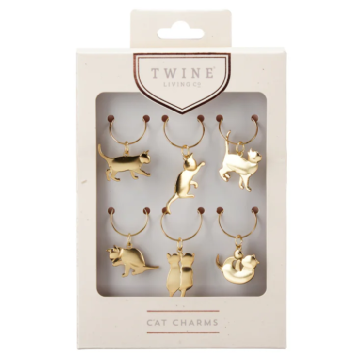 Cat Wine Charms