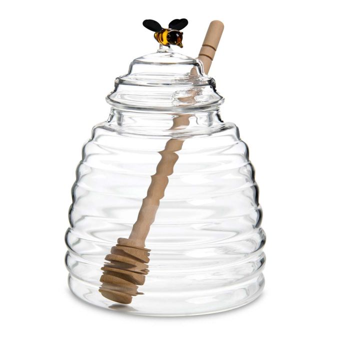 Glass Honey Jar