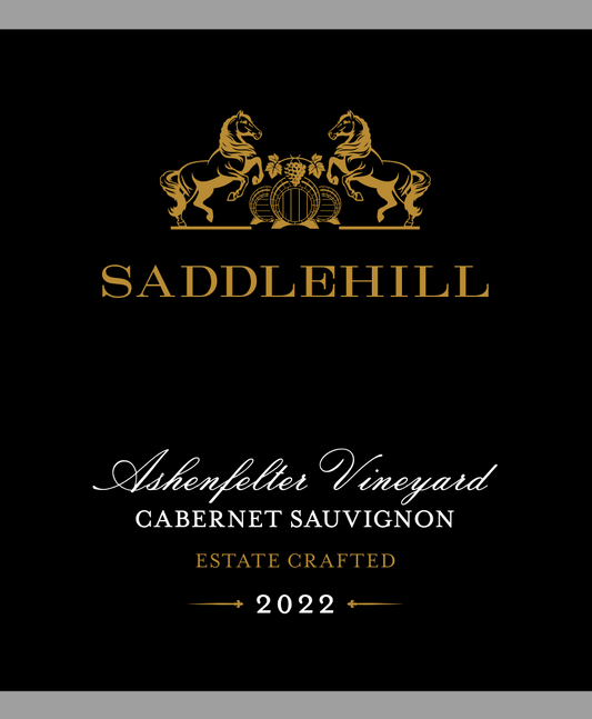 Saddlehill Cabernet Sauvignon 2022 label