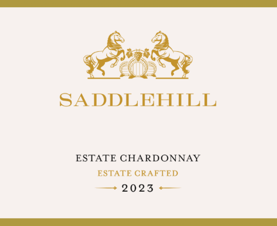 Saddlehill Estate Chardonnay label