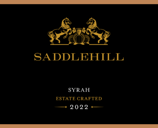 Saddlehill Syrah Wine Label