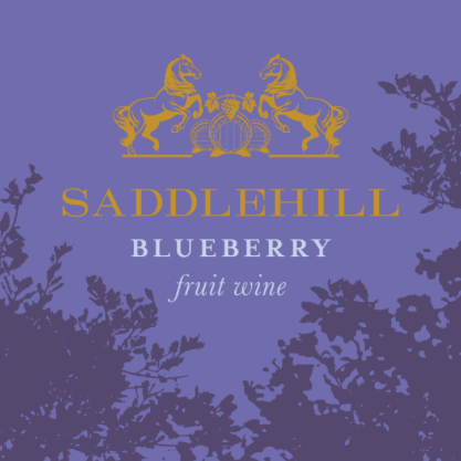 Saddlehill Blueberry Fruit Wine label