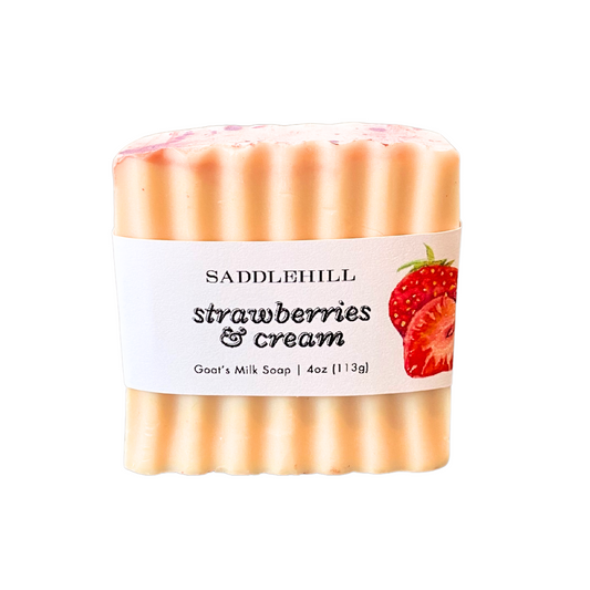 Strawberries & Cream Goats Milk Soap