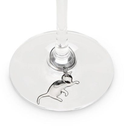 Cat Wine Charms