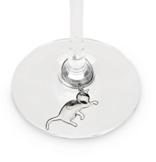 Cat Wine Charms