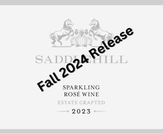 Saddlehill Sparkling Rose Wine Label
