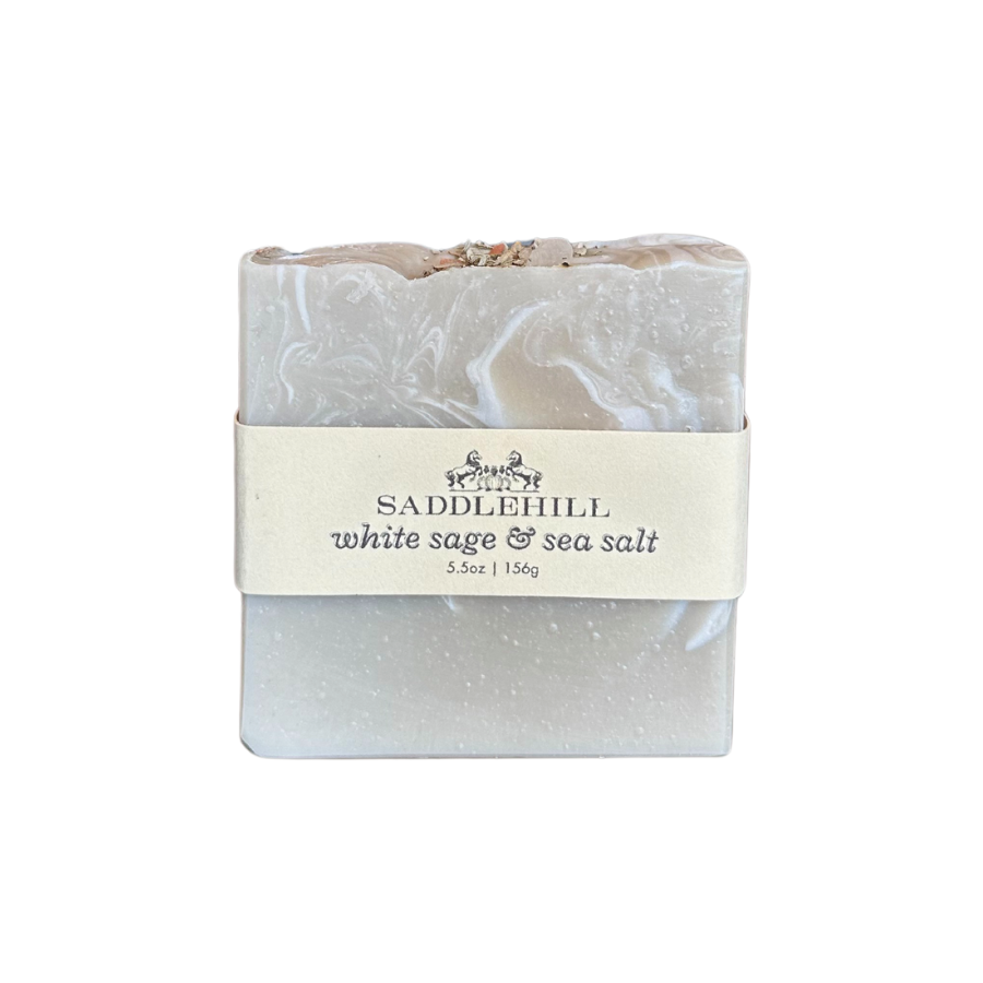 White Sage and sea salt soap bar
